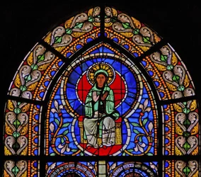 Fenster w5 mit der Jungfrau Maria