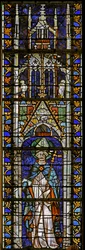 Fenster w7 mit Darstellung des Heiligen Mauritius