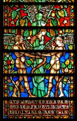 Fenster w8, Details des Baums des Lebens