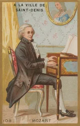Wolfgang Amadeus Mozart, österreichischer Komponist der Klassik des 18. Jahrhunderts