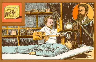 Röntgenstrahlen (Chromolithographie)