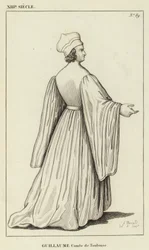 13. Jahrhundert, Wilhelm, Graf von Toulouse (Gravur)