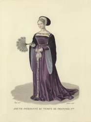 Junge Dame aus der Zeit von König Franz I. von Frankreich