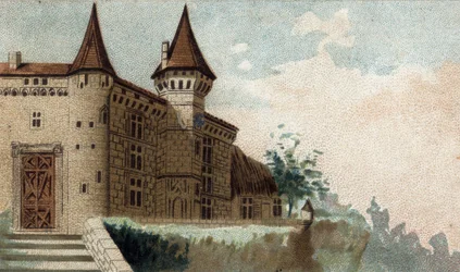Ansicht des Schlosses de la Roche Lambert.
