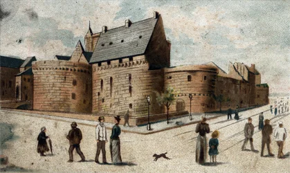 Ansicht des Schlosses von Nantes (untere Loire).