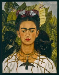 Selbstbildnis mit Dornenhalsband