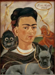 Selbstporträt mit kleinen Affen