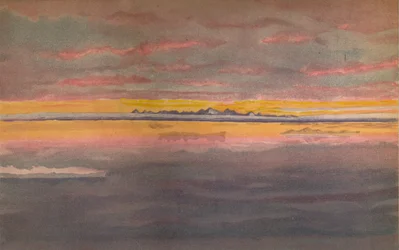 Sonnenuntergang vor der Nordküste Asiens, nördlich der Mündung der Chatanga, 1893, 1897