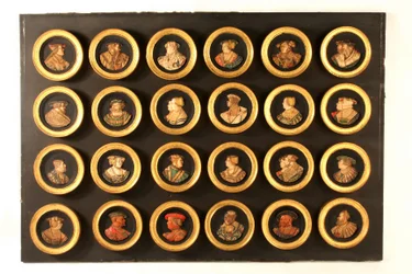 Eine Sammlung von vierundzwanzig Zeichnern als Porträtmedaillons