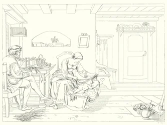 Illustration zu Schillers Lied von der Glocke