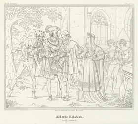König Lear, Akt I, Szene 4 (Gravur)