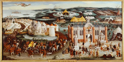 Treffen von Franz I. von Frankreich und Heinrich VIII. von England am Camp du Drap d