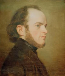 Porträt des jungen Adolph Menzel