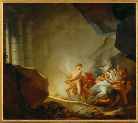 Orpheus und Eurydike in der Unterwelt