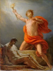 Prometheus bringt den Menschen das Feuer, 1817