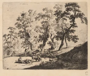 Landschaft mit Hirten