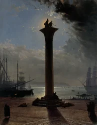 Mondlicht über der Piazzetta, ca. 1837