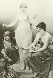 Die Schicksalsgöttinnen (Gravur)