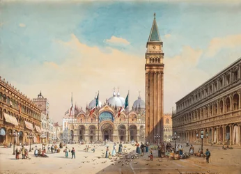 Piazza di San Marco, Venedig von Friedrich Perlberg