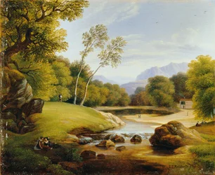 Paar in Landschaft