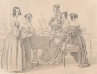 Musikalisches bei den Prellers, 1838