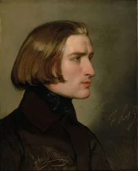 Porträt von Franz Liszt 1811-1886, 1838
