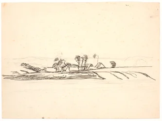 Landschaft mit einem Bauernhof