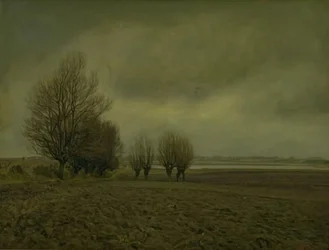 Winterlandschaft in der Nähe des Taarby-Strandes auf Fünen