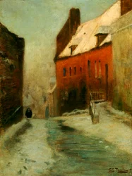 Eine Winterstraßenszene, Montreuil, 1894