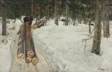 Holz treiben
