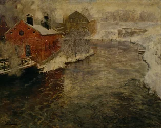 Fabriken am Akerselva-Fluss