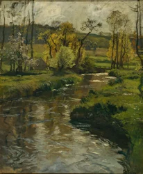 Fluss in der Normandie, ca. 1896