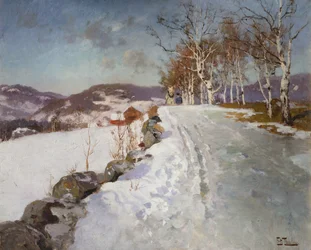 Winterlandschaft in Lillehammer
