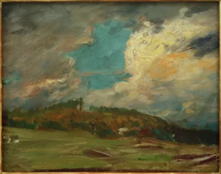 Landschaftsstudie (Landschaft mit Wolken)