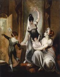 Eine Mutter mit ihrer Familie auf dem Land, 1806-1807