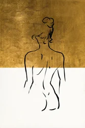 Goldene Akt-Skizze