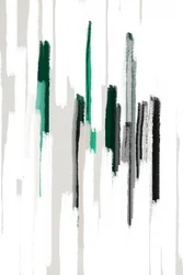 Vertikale Grüne Pinselstriche