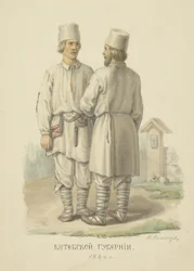 Die traditionellen Bauernkostüme des Gouvernements Witebsk