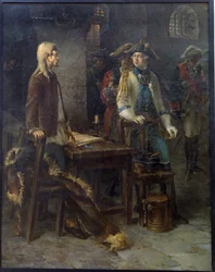Der Zar Peter III. besucht Iwan VI. in der Festung Schlüsselburg (1762)