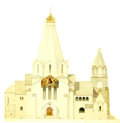 Entwurf für die Kirche von Balakovo