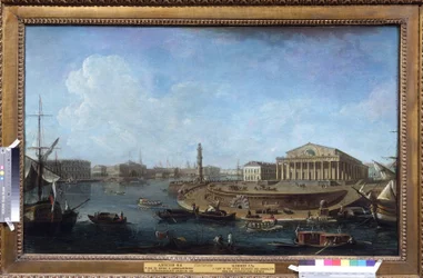 Die Börse und die Admiralität von der Peter-und-Paul-Festung aus gesehen