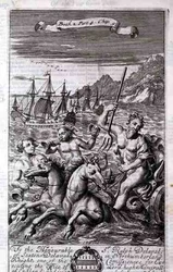 Neptun in seinem Wagen, Illustration aus Buch 2 Teil 4 Kapitel 5 von 