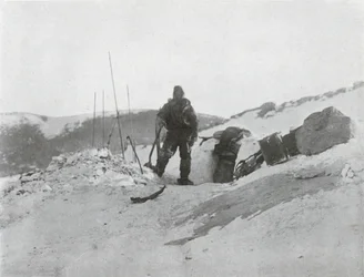 Browning an der Iglutür, 1912, 1913