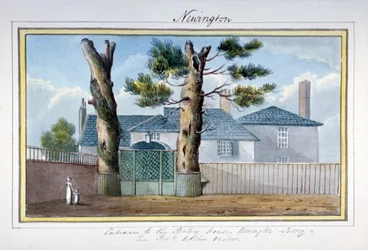 Rektorhaus in Newington Butts, Southwark, London, ca. 1825