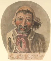 Ein Plakatkleber auf Tower Hill beim Treffpunkt im King