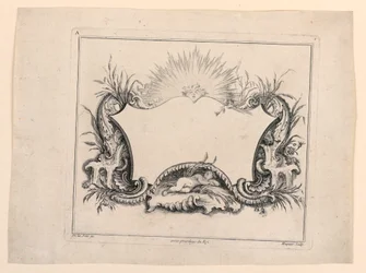 Wappenschild, aus "Recueil Nouveau de Differens Cartouche"