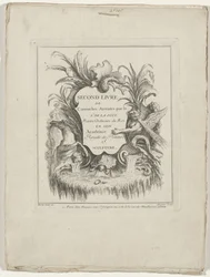 Titelblatt Second livre de cartouches (Serientitel)