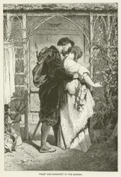 Faust und Margarete im Garten