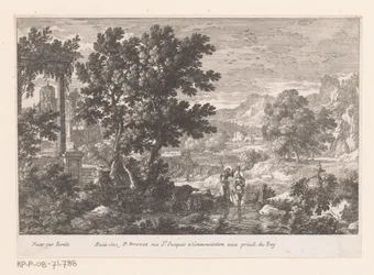 Landschaft mit der Taufe Christi