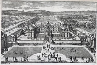 Parc Monceau: Gesamtansicht von Perelle, Ende des 17. Jahrhunderts